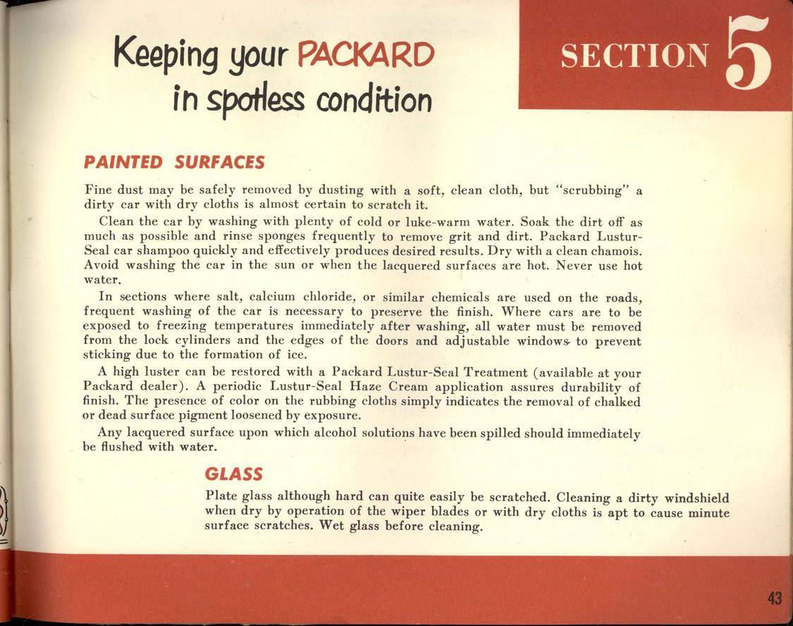 1955 Packard Owners Manual Page 30
